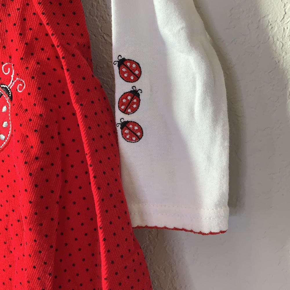 Blueberi boulevard lady bug corduroy Dress - Picture 3 of 8